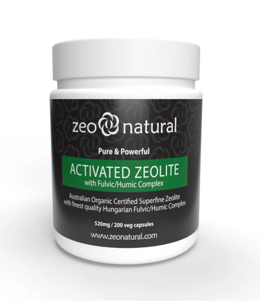 Activated Zeolite (Clinoptilolite) + Fulvic/Humic Acid Capsules